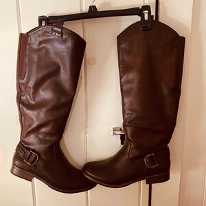 Bass Dark Brown Leather Boots